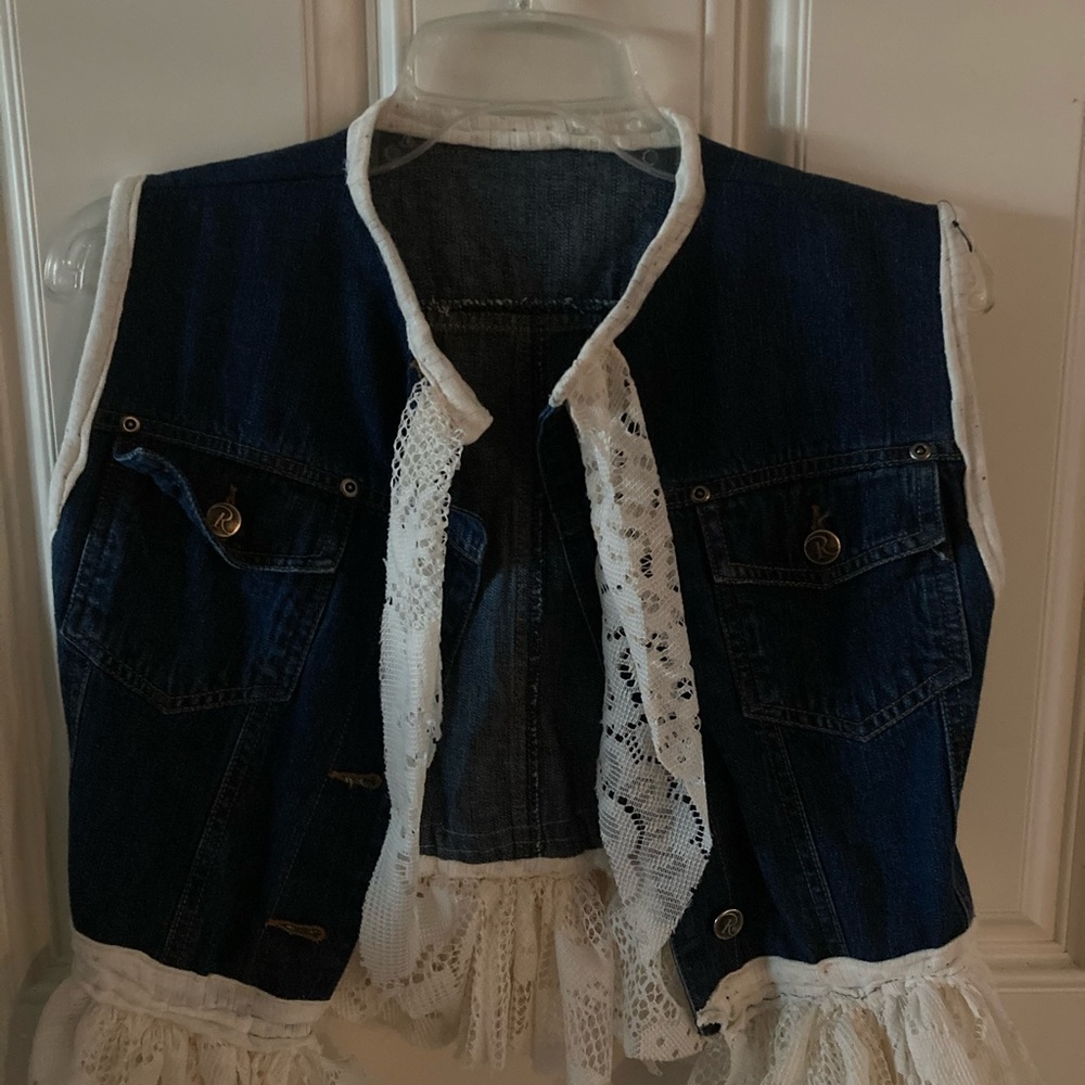 * Jean/Denim- vest style jacket.